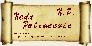 Neda Polimčević vizit kartica